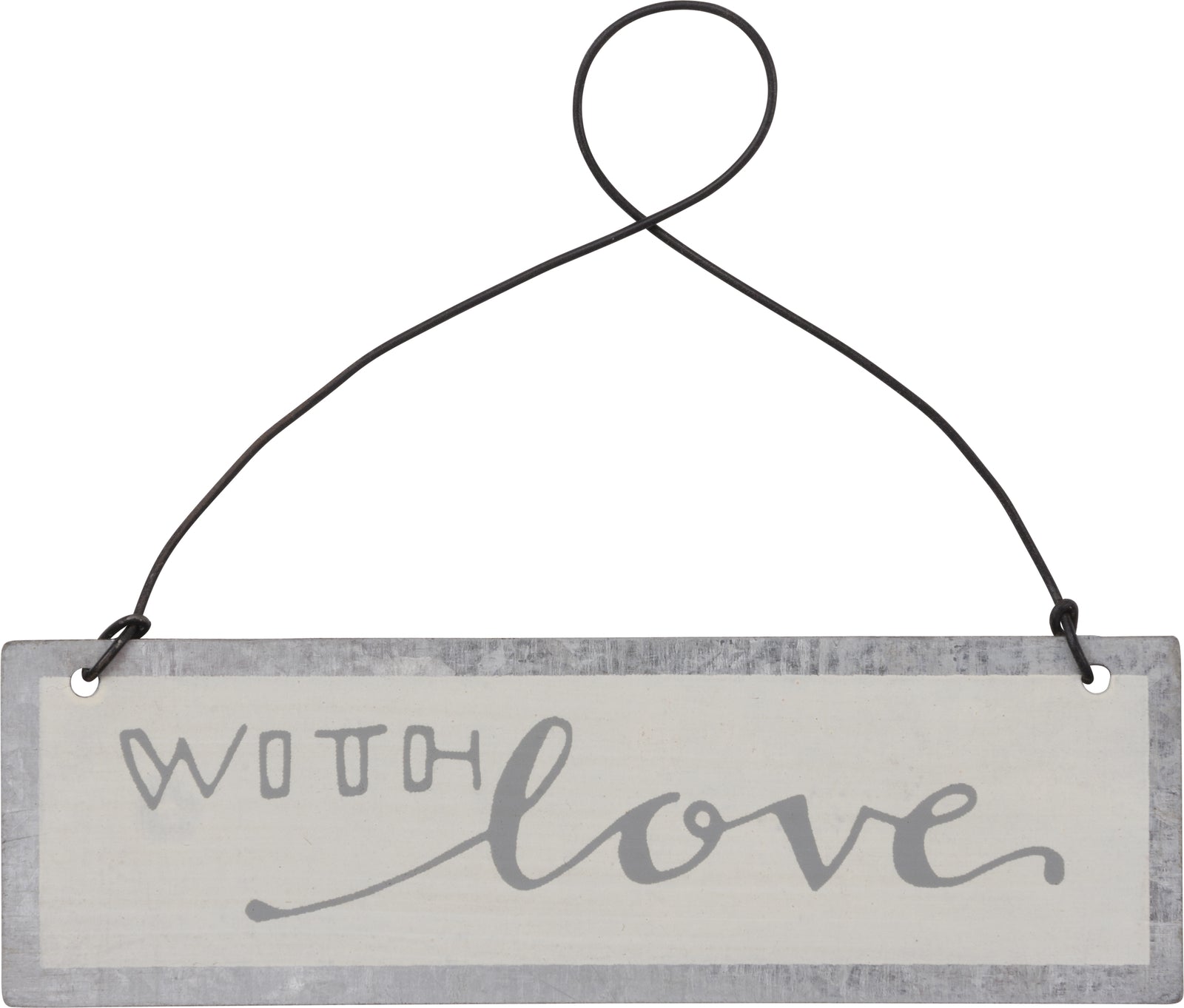 PBK Valentine Wedding Decor - With Love Small Tin Sign Ornament