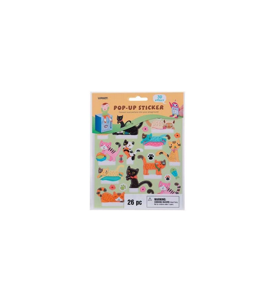 Darice Craft Supply - Cats Dog Pet Themed Pop Up 3-D Stickers 26pc.