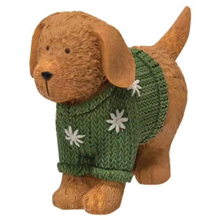 BB Christmas Decor - Resin Holiday Dogs in Sweaters 3pc Set