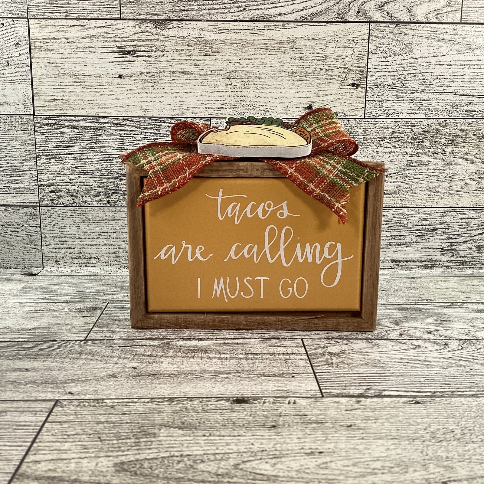 AGD Cinco De Mayo Decor - Tacos Are Calling Chunky Gnome Tier Tray 2pc