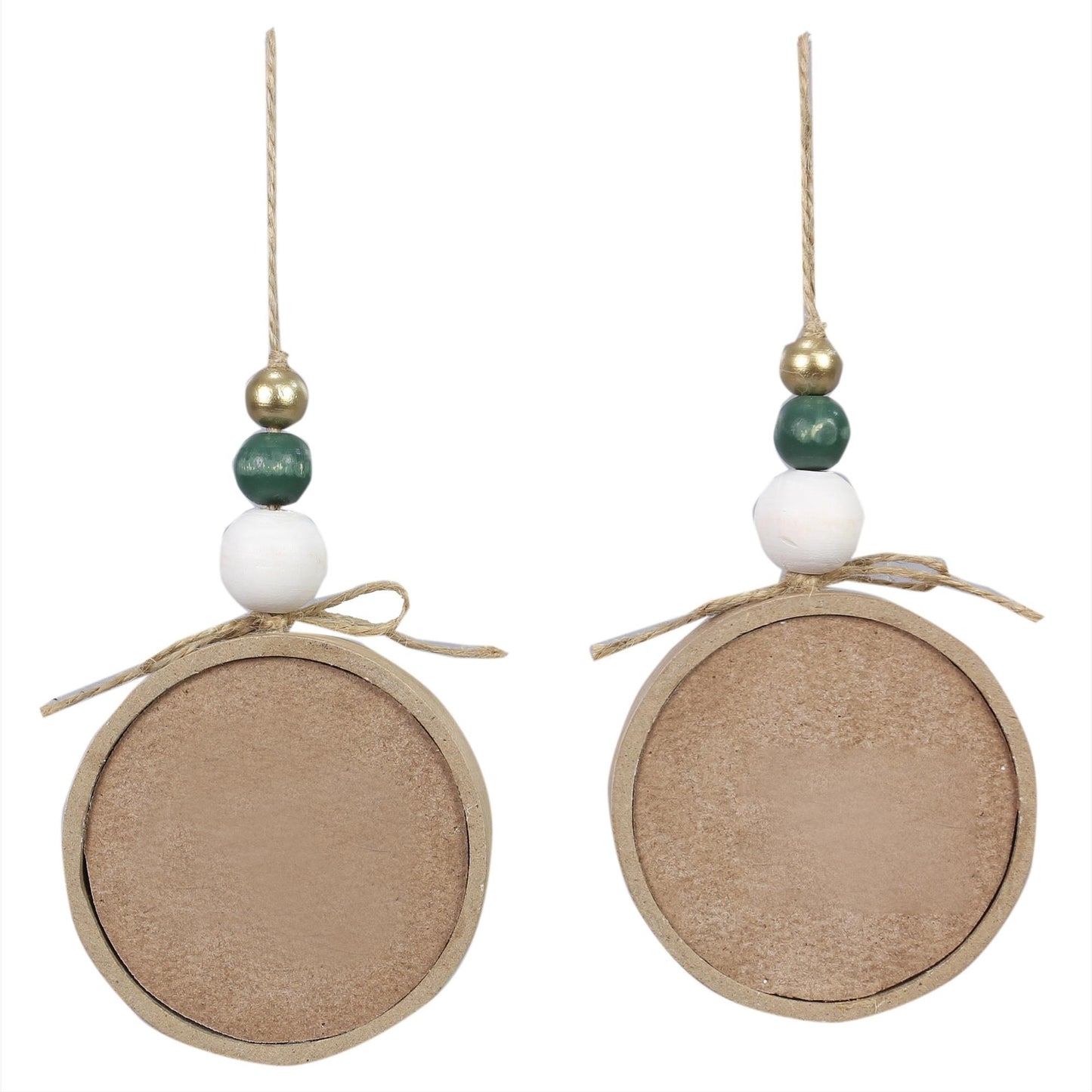 YI Christmas Decor - Farmhouse Shaker Ornament Tier Tray 6pc