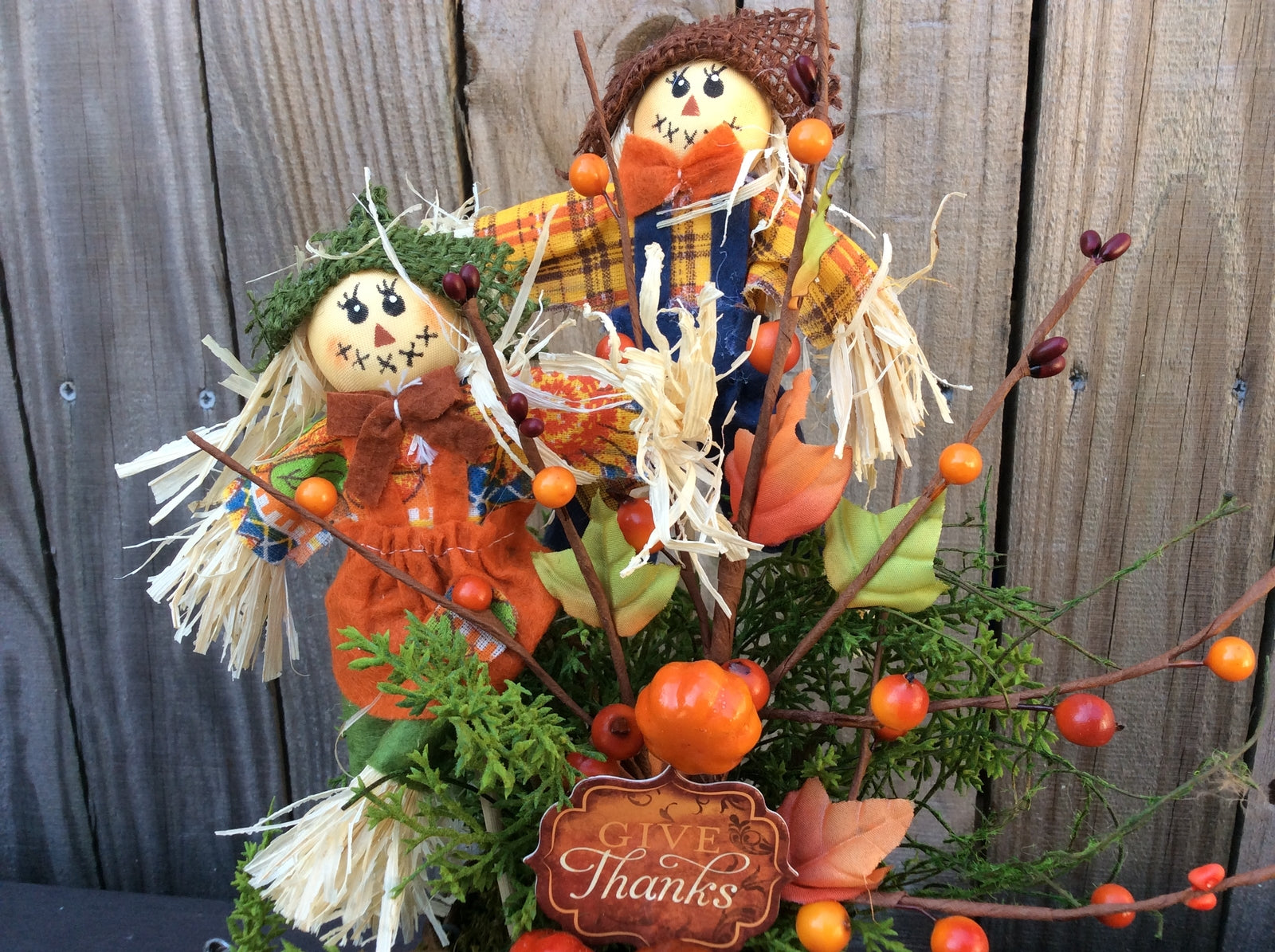 AGD Fall Decor – Give Thanks Watering Can Floral Display