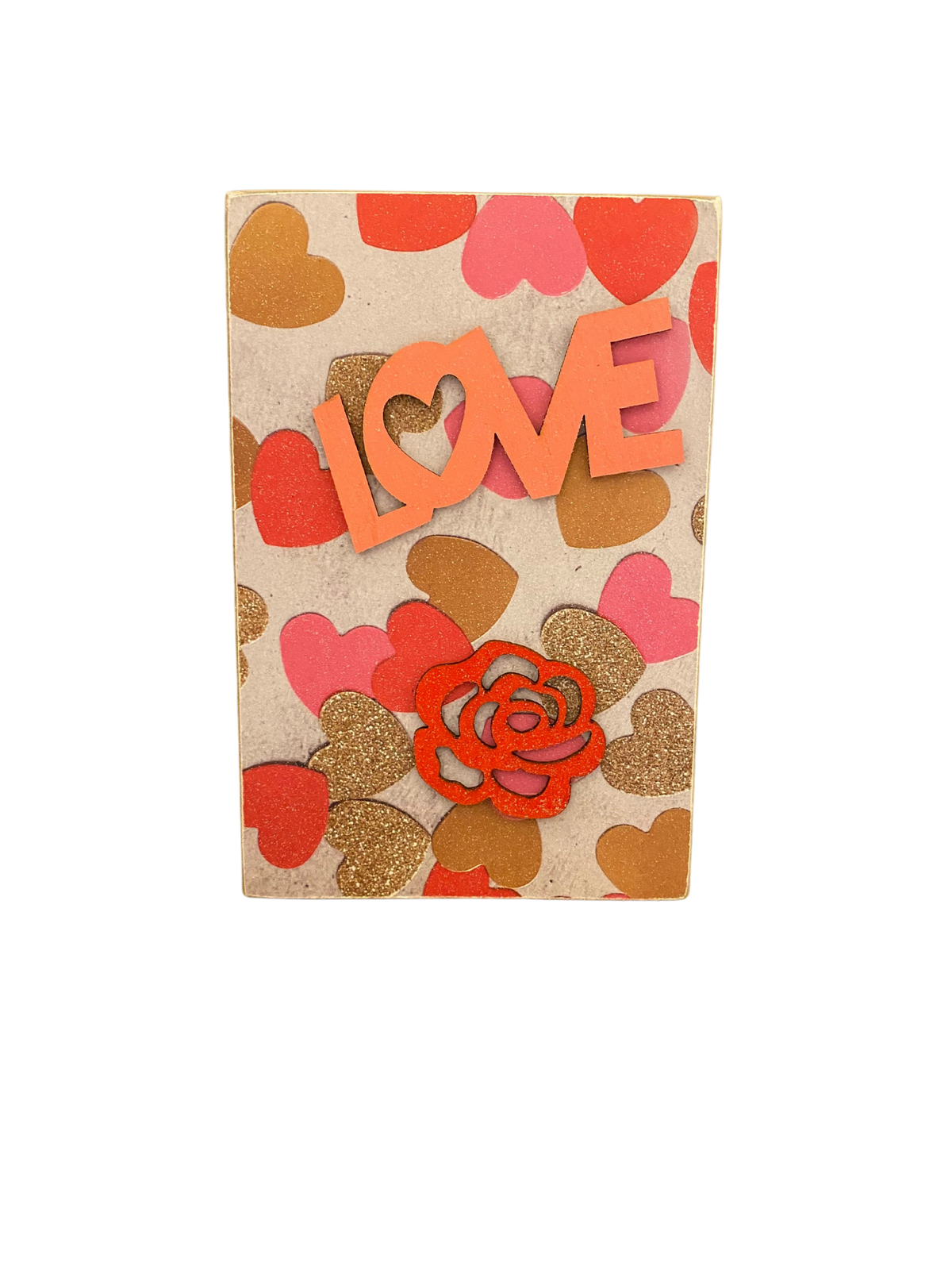 AGD Valentines Decor - Love & Be Mine You & Me Reversible Block Sign