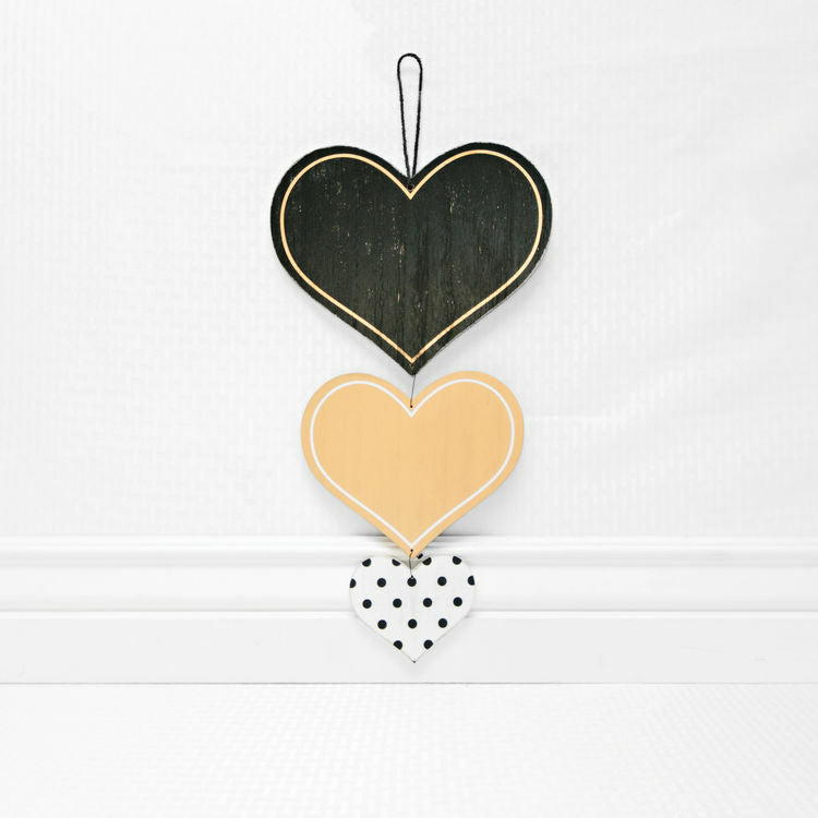 You are Loved Heart White Goldtone 10 x 8.5 Inch Wood Hanging Wall Plaque Sign