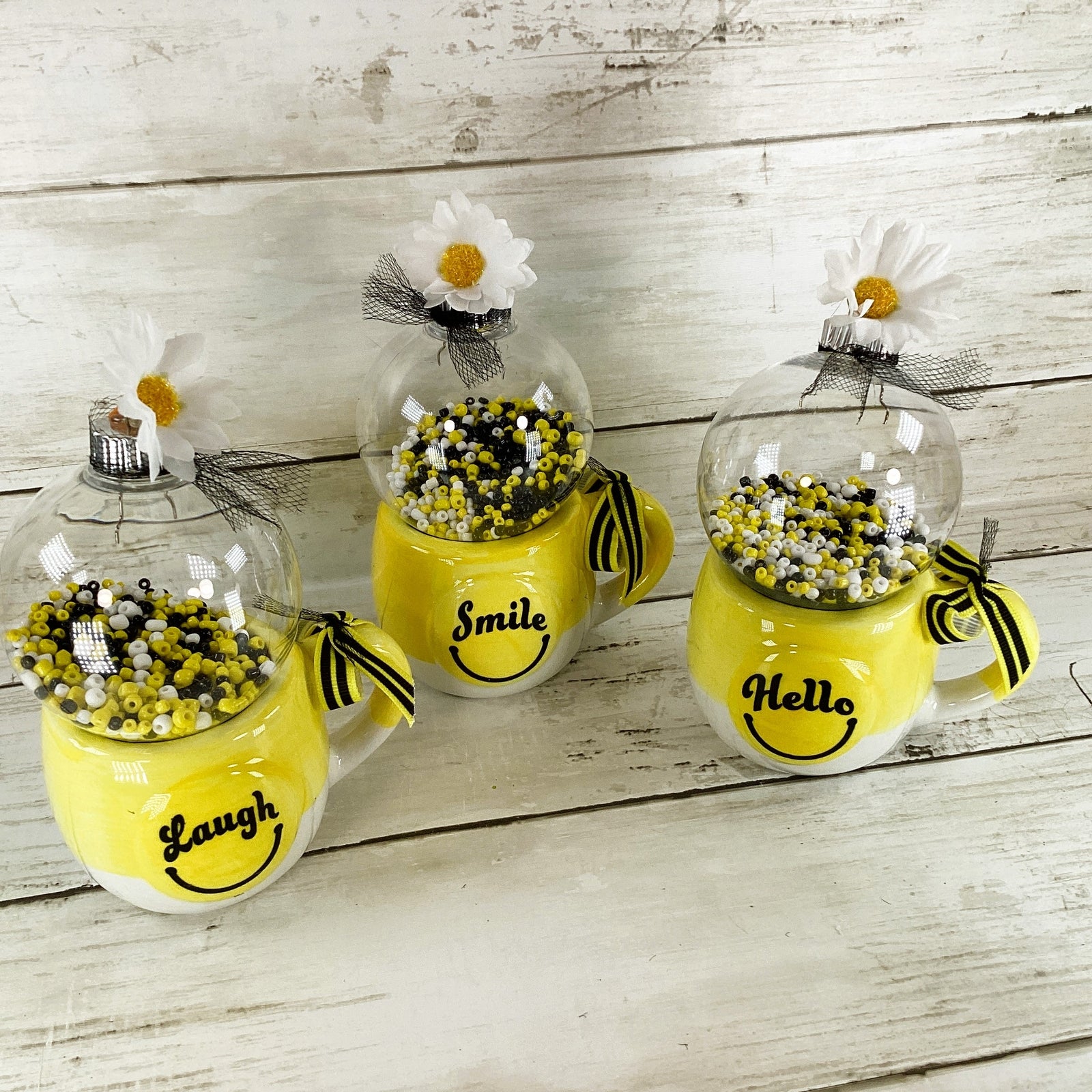 AGD Summer Decor - Happy Face Hello Laugh Smile Espresso Shaker Cups