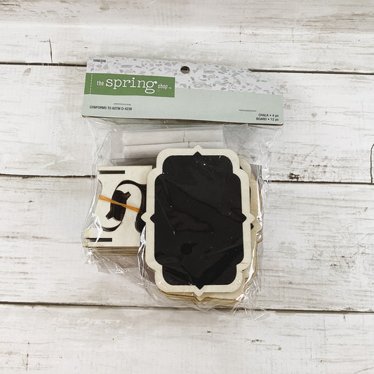 HL Home Decor - Small Table Food Rectangle Signs 12pc Set