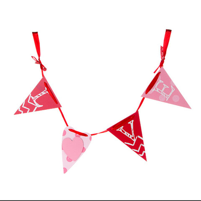 Darice 46" Pink & Red LOVE Banner (1 Pack)