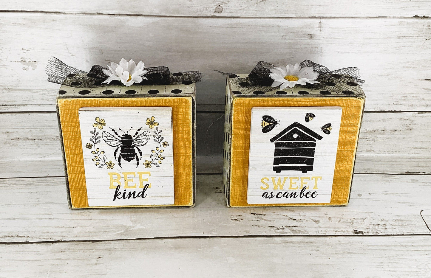 AGD Spring Decor - Summer Bee Theme Tier Tray Decor 5pc Set