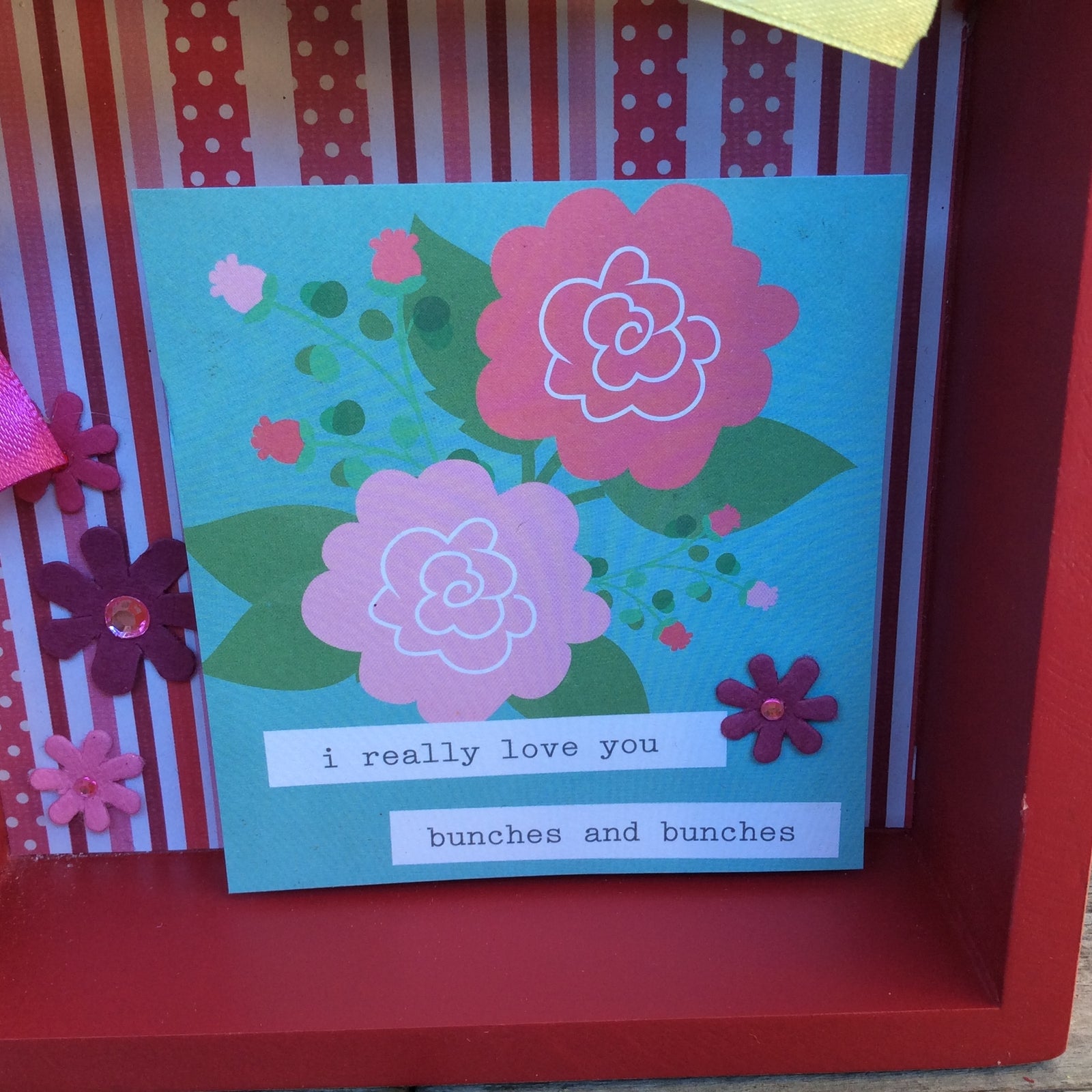 AGD Valentines Decor - I Really Love You Bunches Box Sign