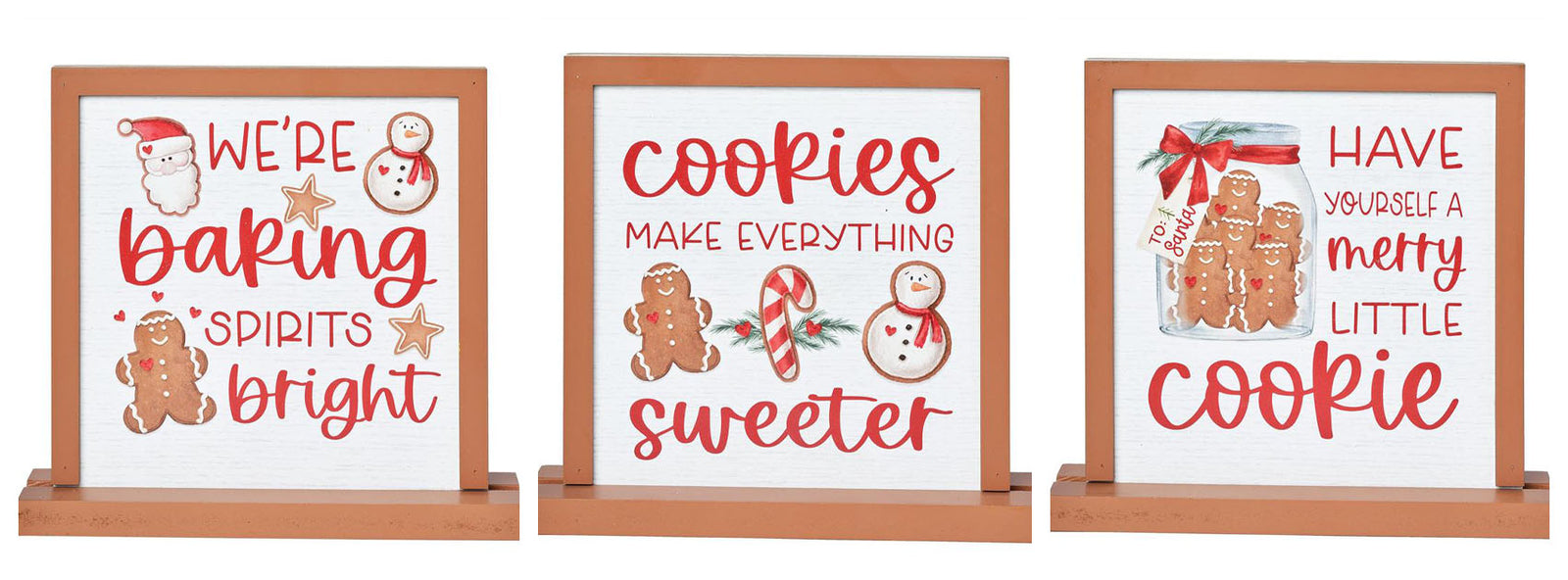 Blossom Bucket Christmas Decor - Gingerbread Cookie Sign