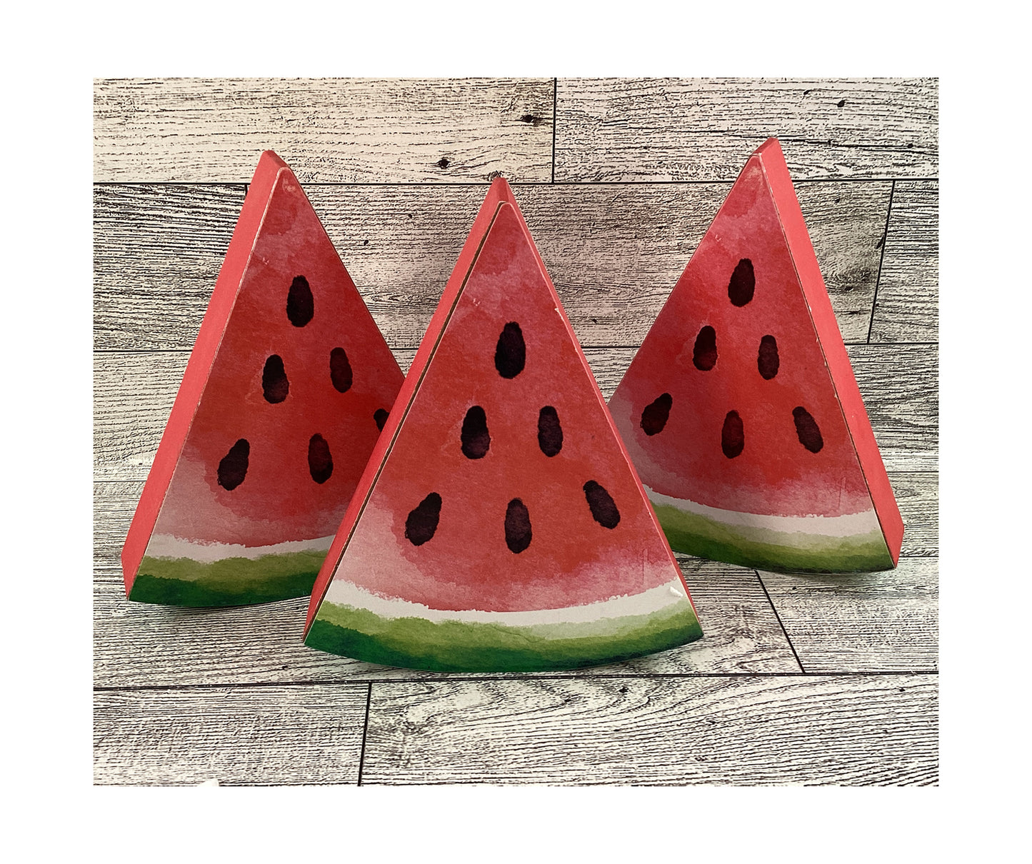 AGD Summer Decor - Watermelon Theme Tier Tray Decor 8pc Set