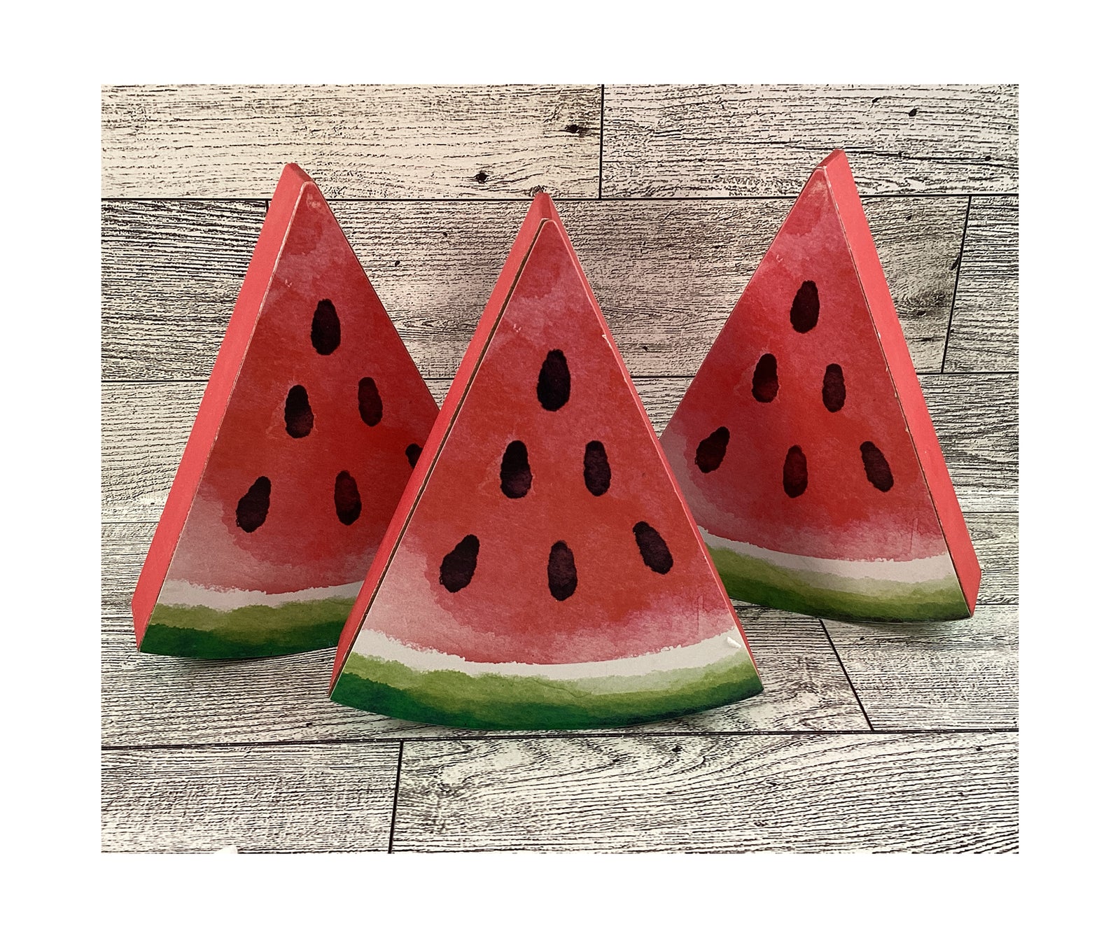AGD Summer Decor - Watermelon Theme Tier Tray Decor 8pc Set