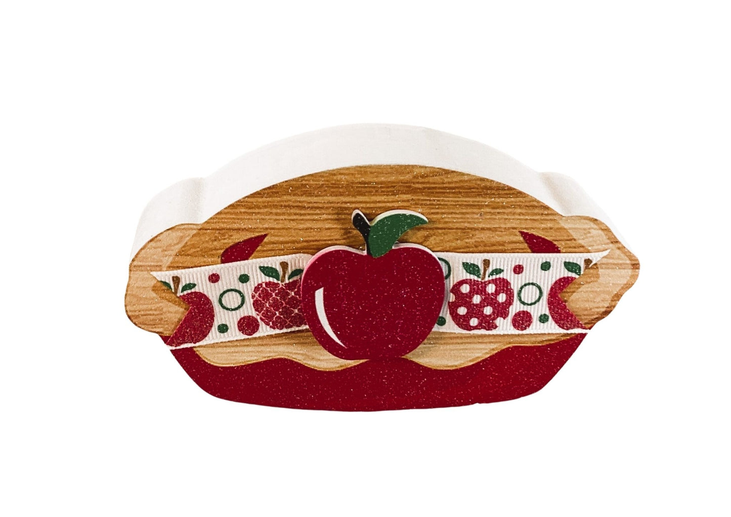 AGD  Fall Decor - Chunky Apple Pie Pie Recipe Sign Tier Tray 4pc Set