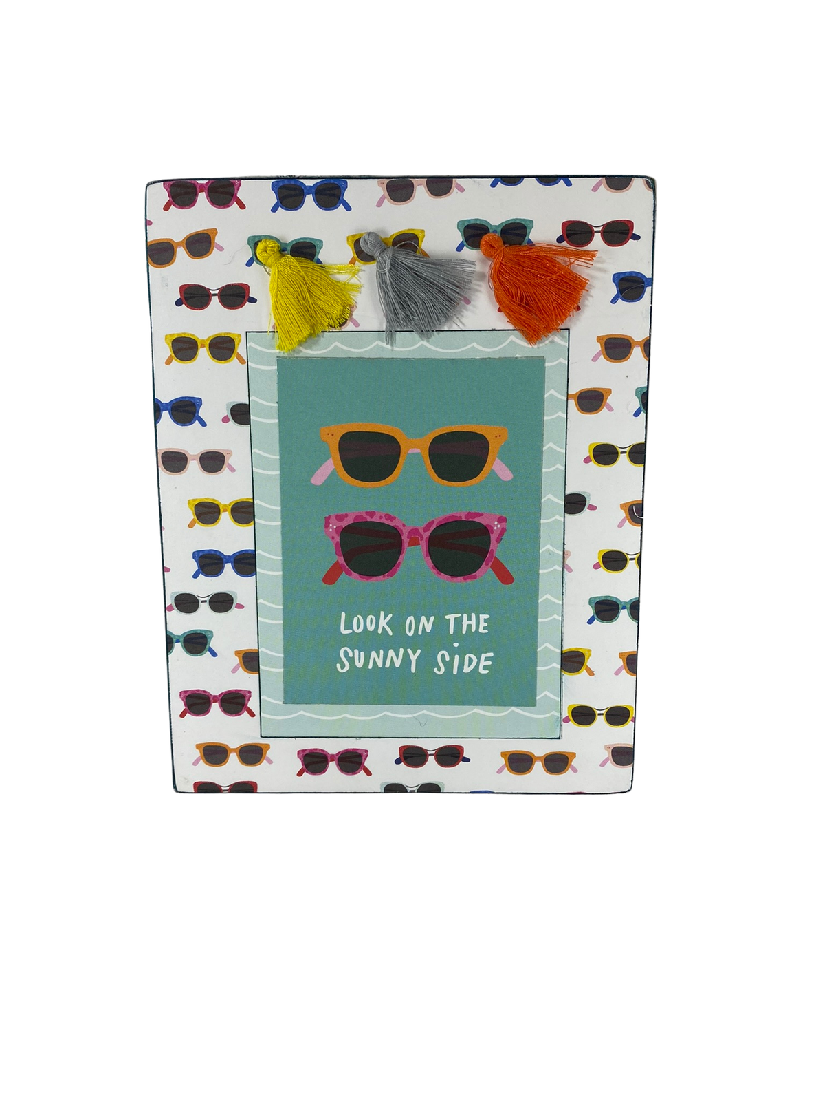 AGD Summer Decor - Shine Bright Sunny Side Reversible Block Sign