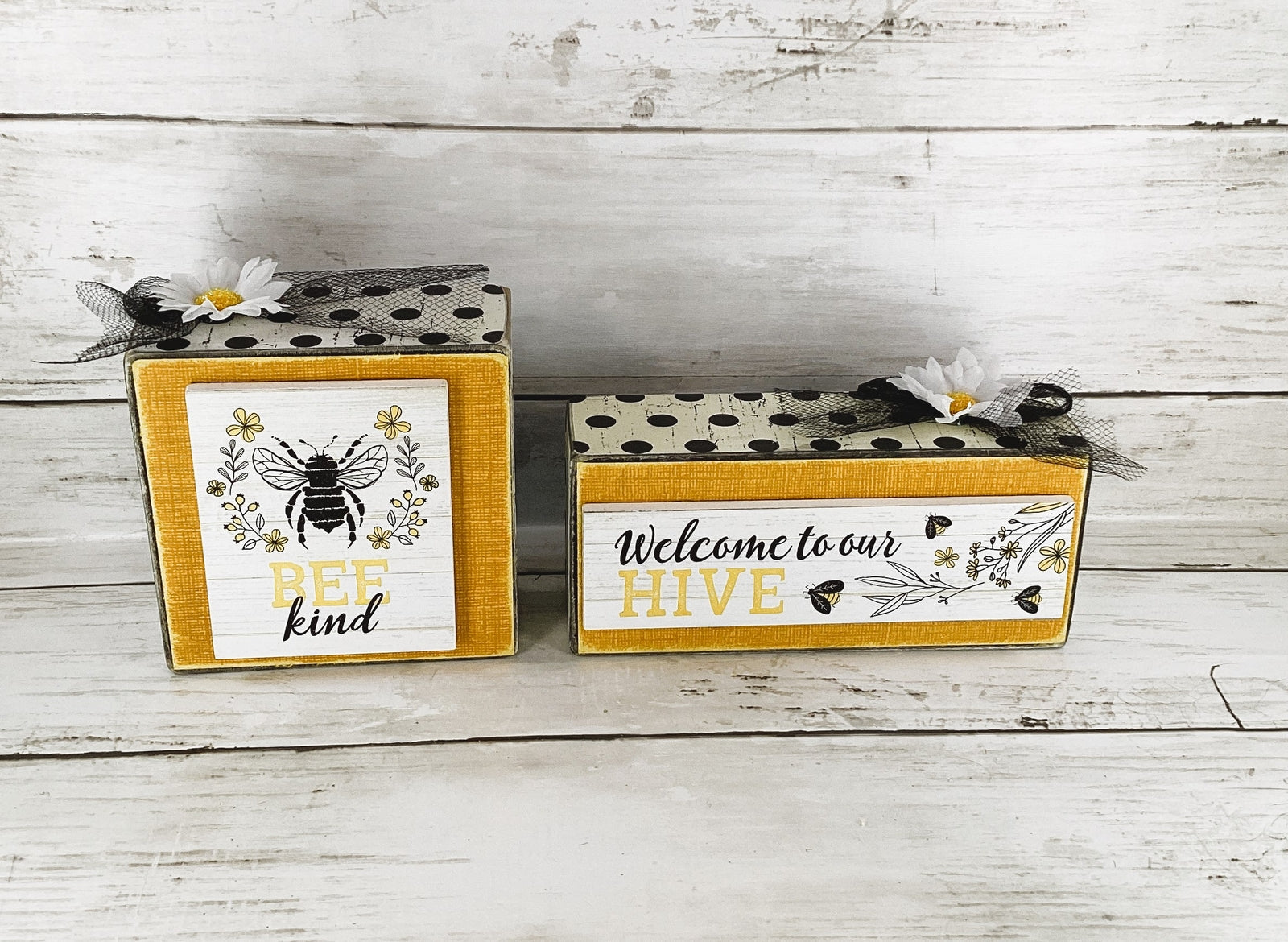 AGD Spring Decor - Summer Bee Theme Tier Tray Decor 3pc Set