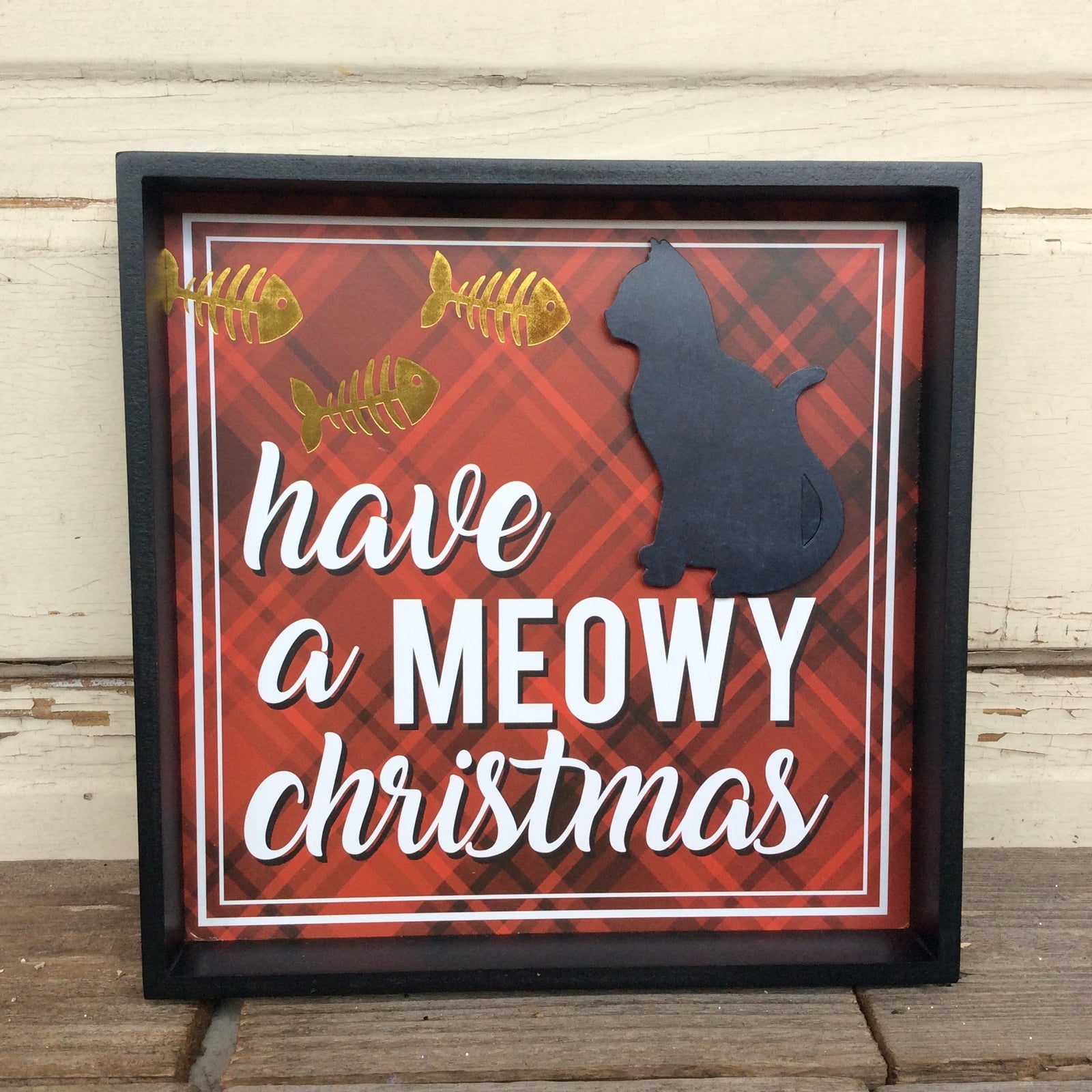 WM Christmas Decor - Cat Meowy Christmas Dog Furry n Bright