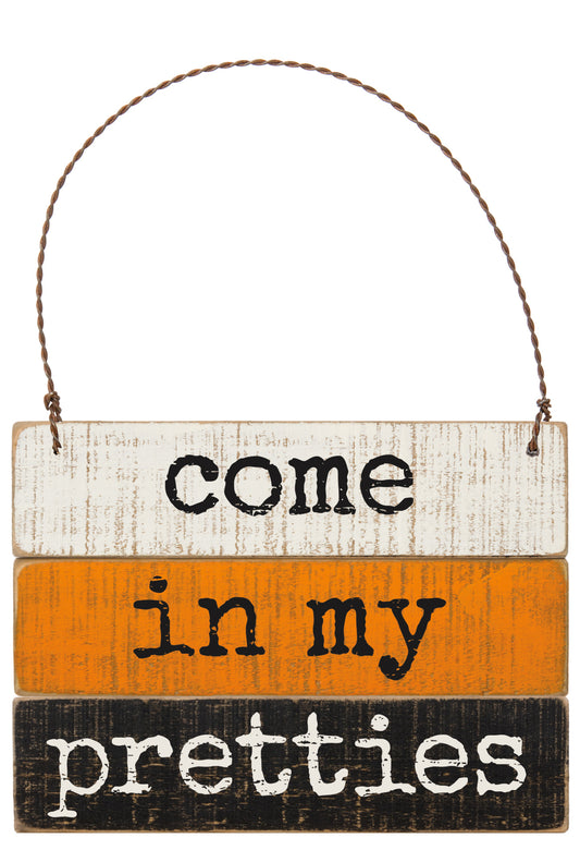 PBK Halloween Decor - Come In My Pretties Witch Ornament