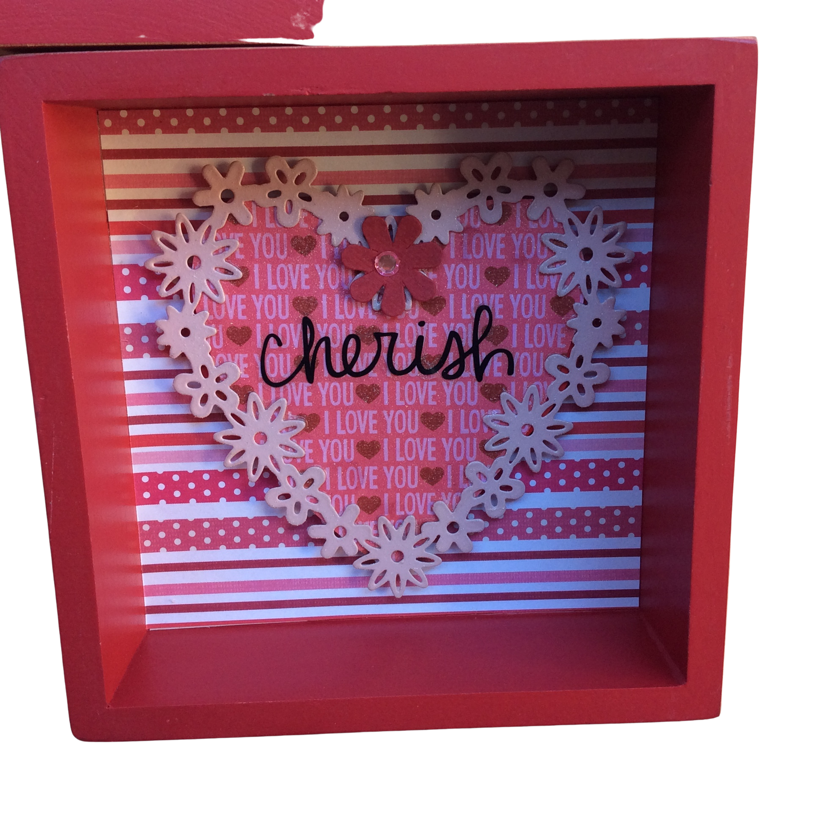 AGD Valentines Decor - Cherish Always Love Collage Box Signs 3pc