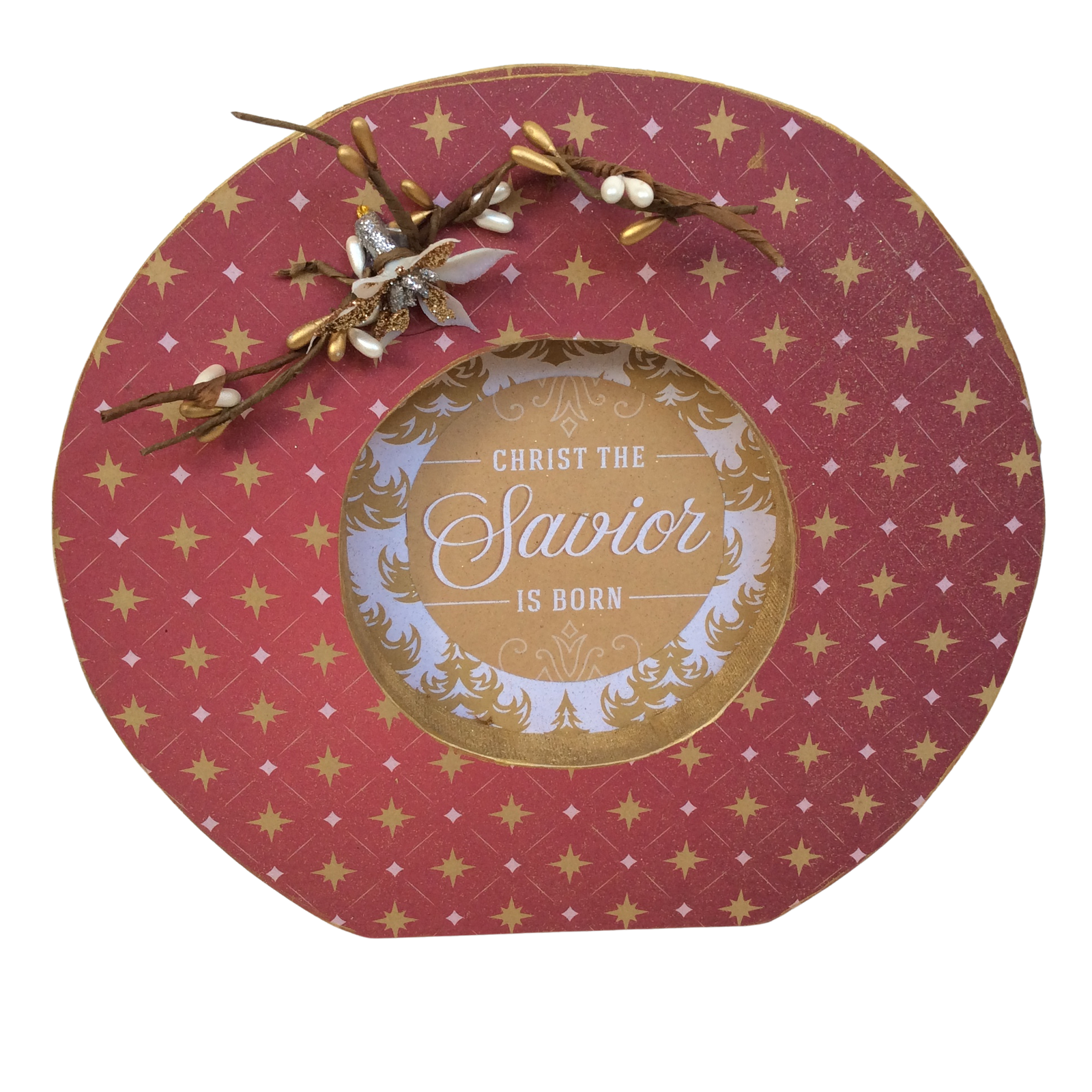 AGD Christmas Decor - Nativity Savior Chunky Joy Letters Tabletop Sign