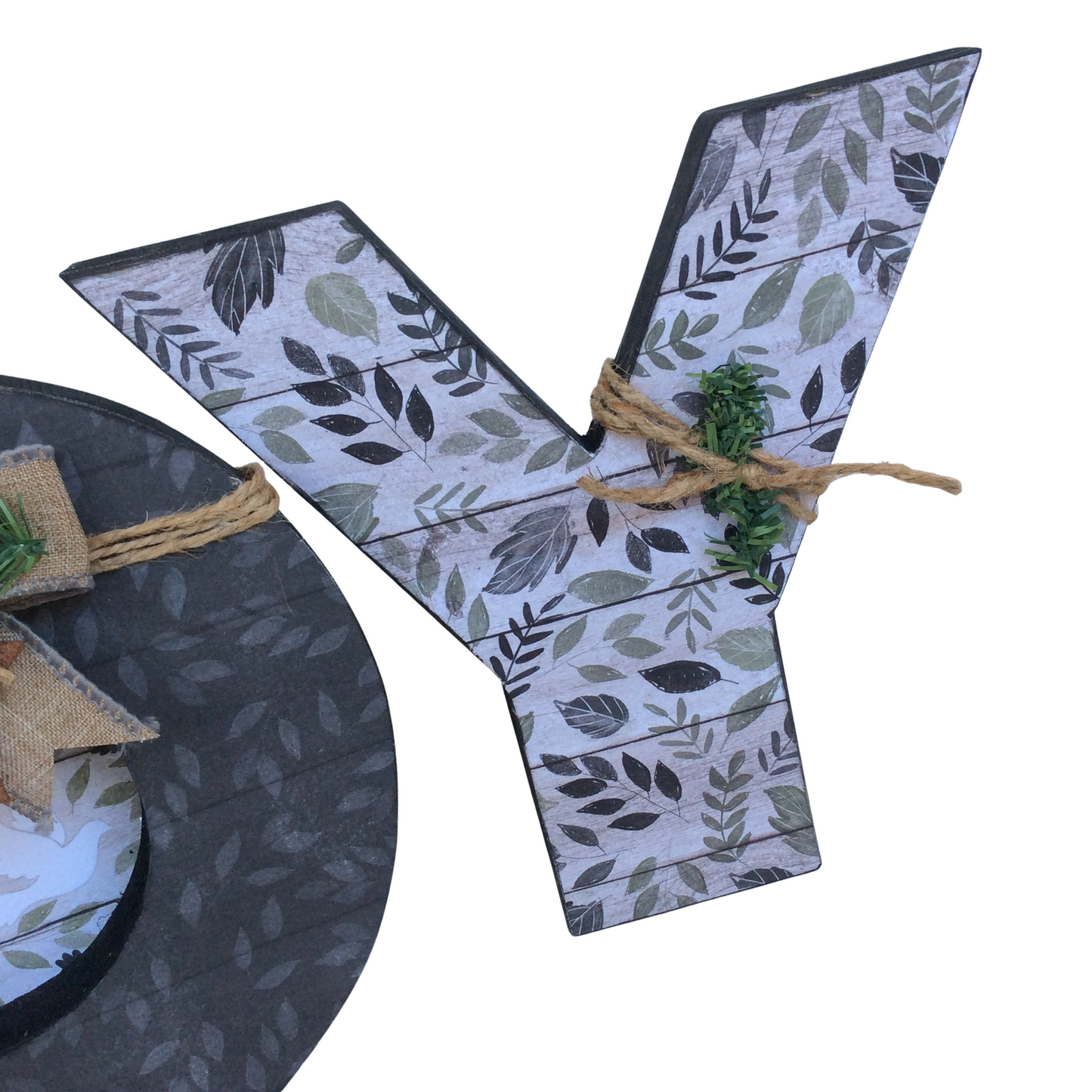 AGD Christmas Decor - Woodland Chunky Joy Letters Tabletop Sign