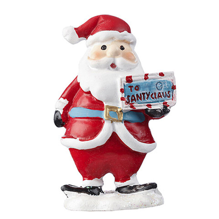 Darice Christmas Decor -  Miniature Resin Santa Santy Claus Letters