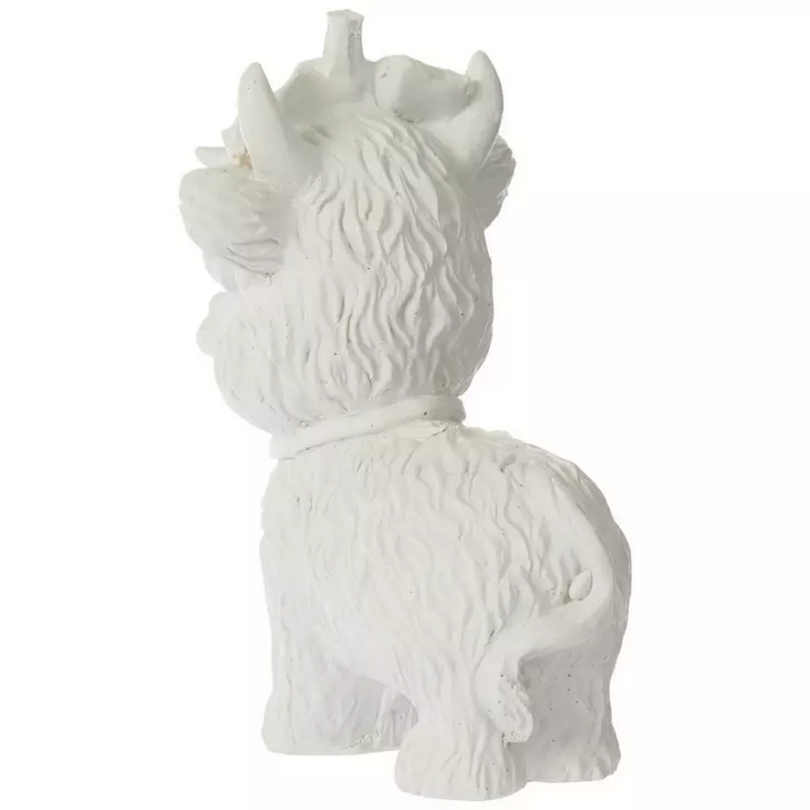 HL Fall Craft Supply - DIY Unfinished Adorable Resin Highland Cows 3pc Set