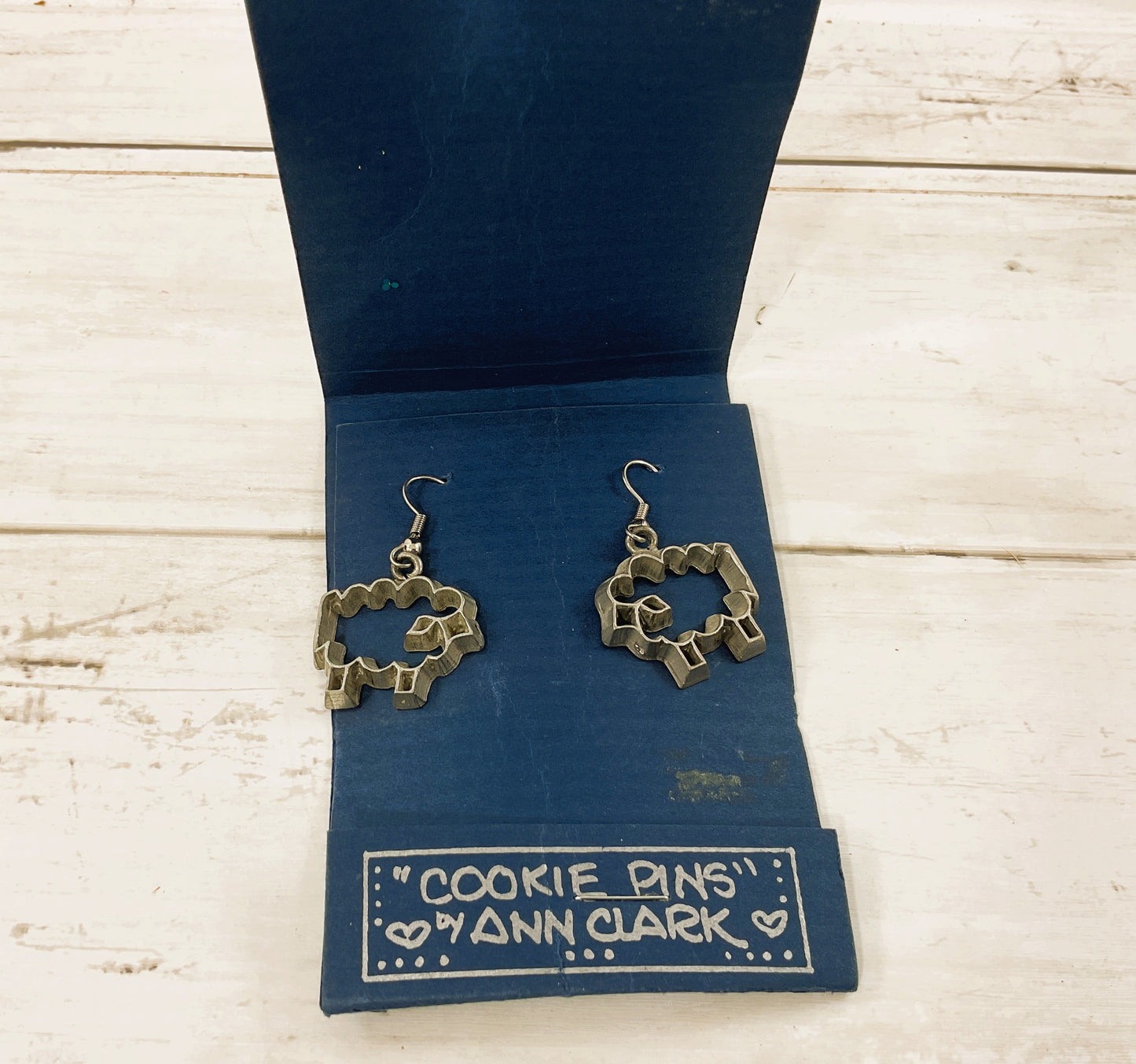 Ann Clark Cookie Cutters Sheep Lamb Pewter Earrings Set