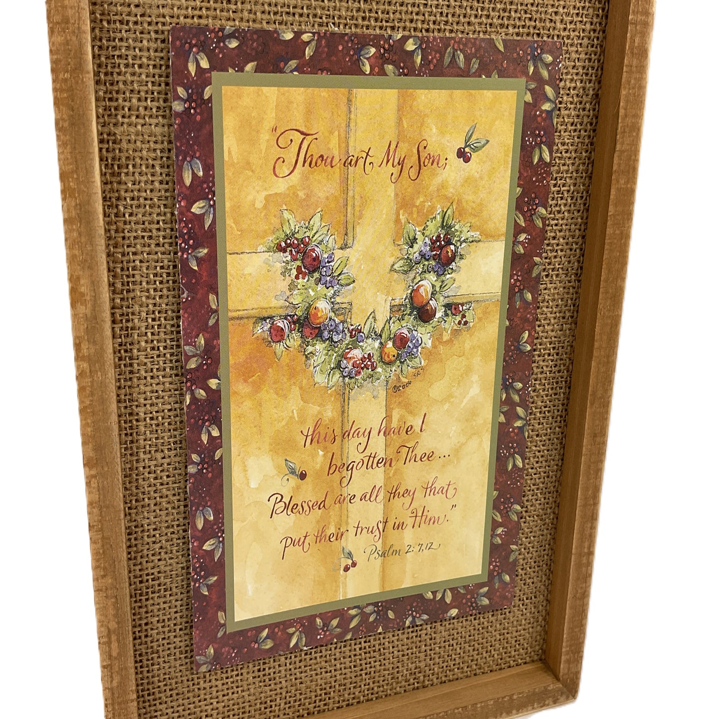 AGSD Christmas Decor - Nativity My Begotten Son Inset Box Sign