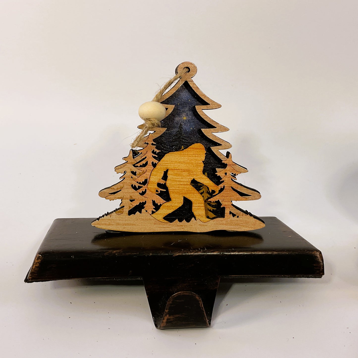 AGSD Christmas Decor –Bigfoot Sasquatch Stocking Holder 2pc Set