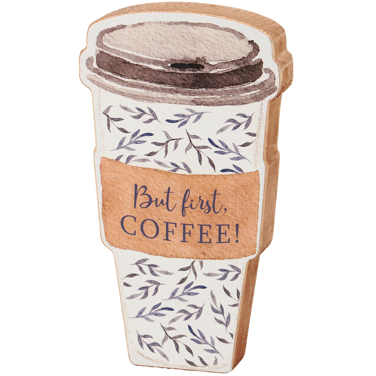 PBK Home Decor - But Coffee First Chunky Latte Cup Sitter