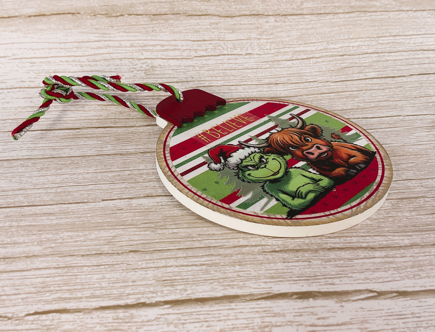 AGSD Christmas Decor - Whimsy Highland Cow Bestie Ornament 5-inch