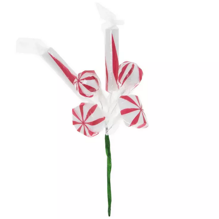 HL Christmas Supply -Peppermint Wrapped Candy Pick 3pc Set