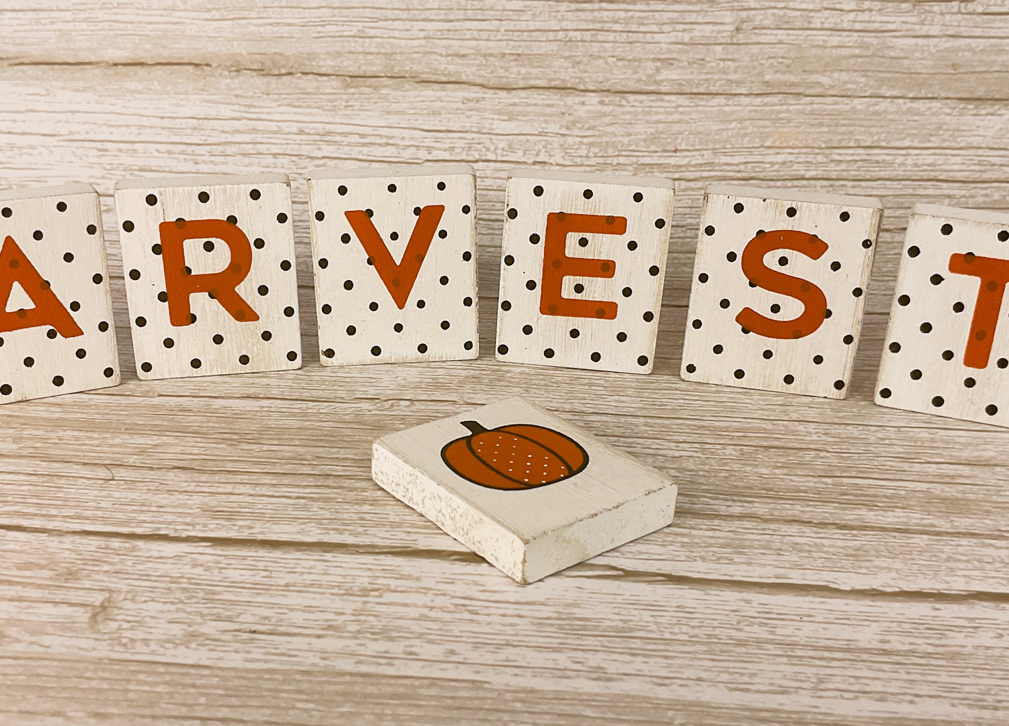 Adams & Co Fall Decor - Harvest Small Wood Tiles and Icons