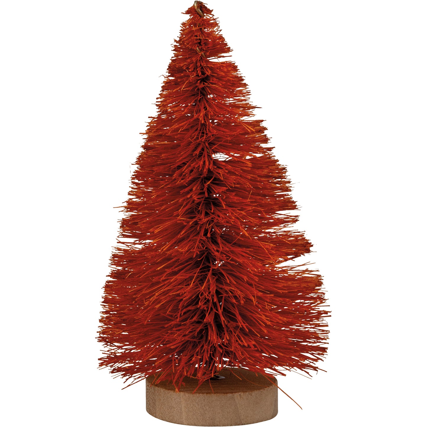 PBK Fall Decor - Small Brown Rust Tan Sisal Bottlebrush Trees 3pc Set