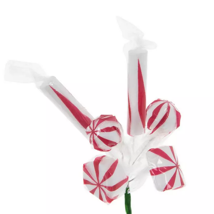 HL Christmas Supply -Peppermint Wrapped Candy Pick 3pc Set