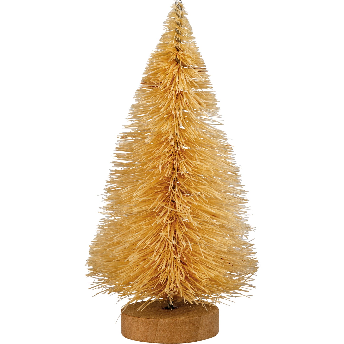 PBK Fall Decor - Small Brown Rust Tan Sisal Bottlebrush Trees 3pc Set