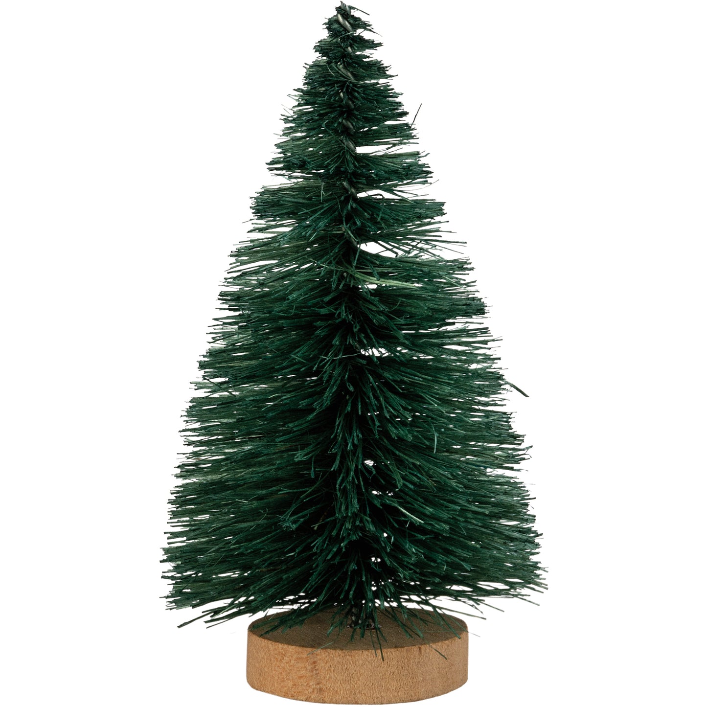 PBK Christmas Decor - Small Green Sisal Bottle-brush Trees 3pc Set