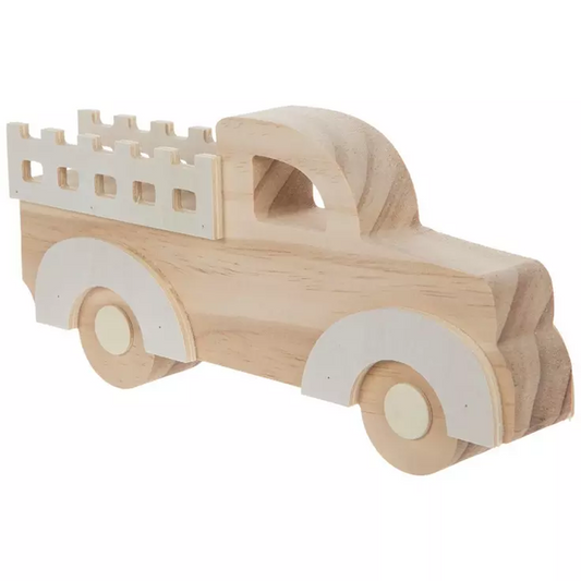 HL Craft Supply - Chunky Unfinished Vintage Wood Truck