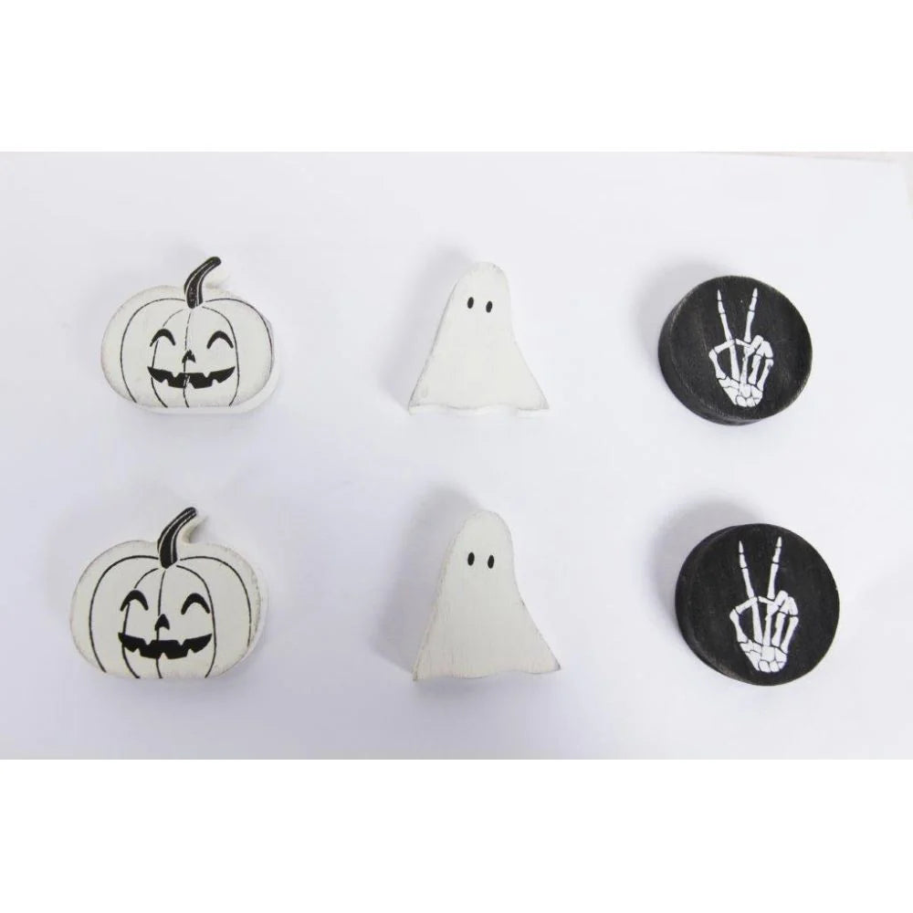 Adams & Co Halloween Decor - Letterboard Wood Icon Shapes Charms Various Designs