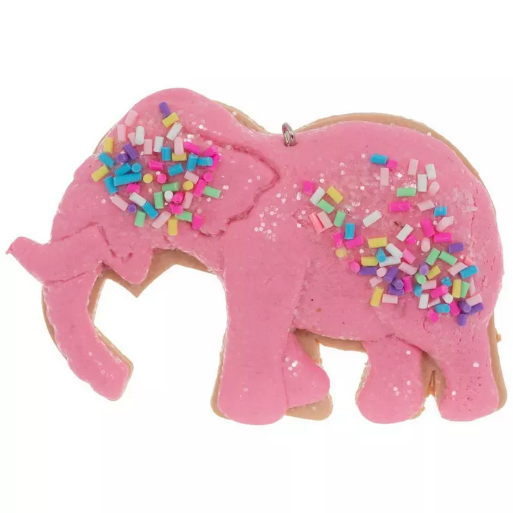 HL Christmas Decor - Pink Circus Animal Gingerbread Cookies 5pc Set