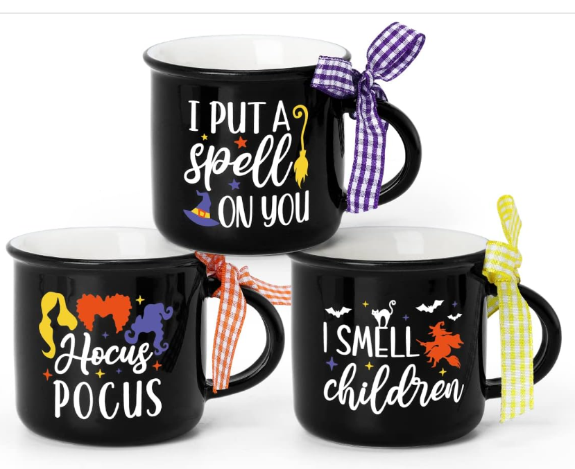 AZ Halloween Decor - Mini Coffee Latte Expresso Hot Chocolate Mug 3pc Set