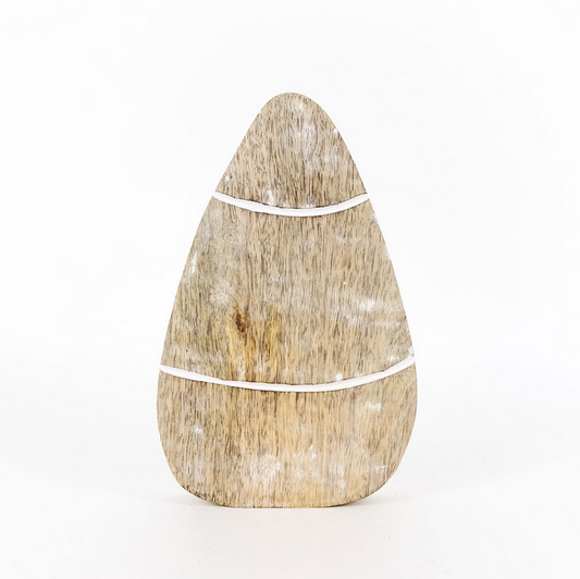 Adams & Co Halloween Decor - SM Wood Candy Corn Sitter 5inch