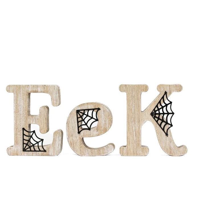 Adams & Co Halloween Decor - Natural Mango Eek Cut-out