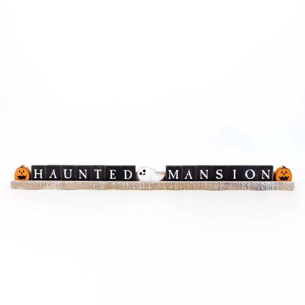 Adams & Co Halloween Decor - Haunted Mansion Ledgie Tile Holder Kit