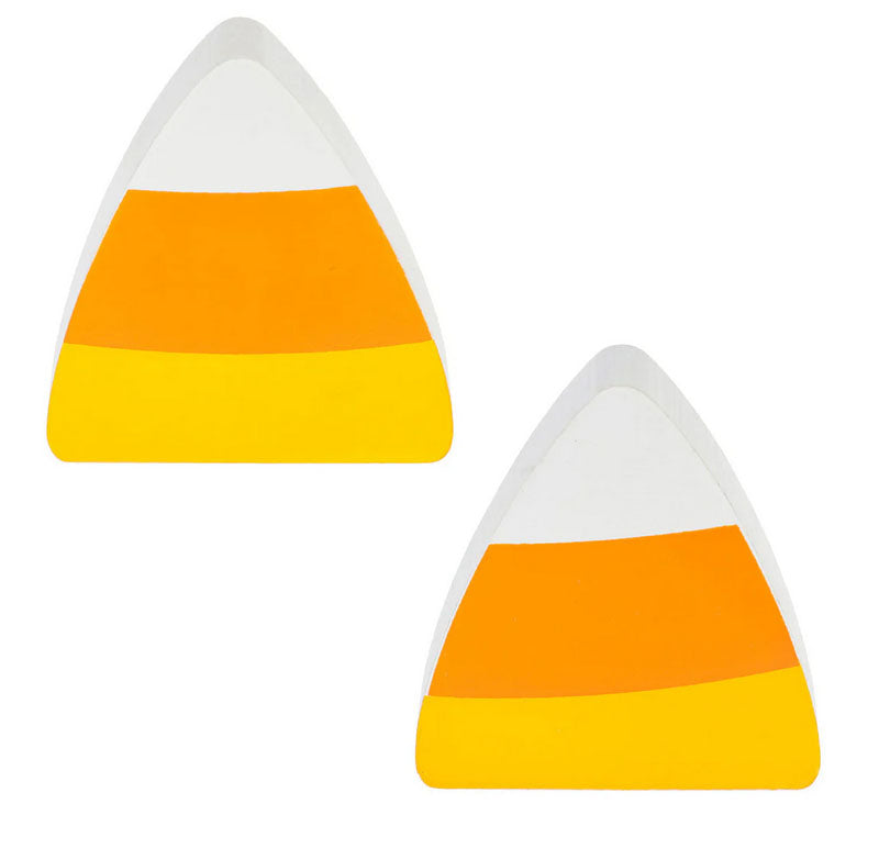 Collins Halloween Decor - Candy Corn Chunky Wood BUNDLE