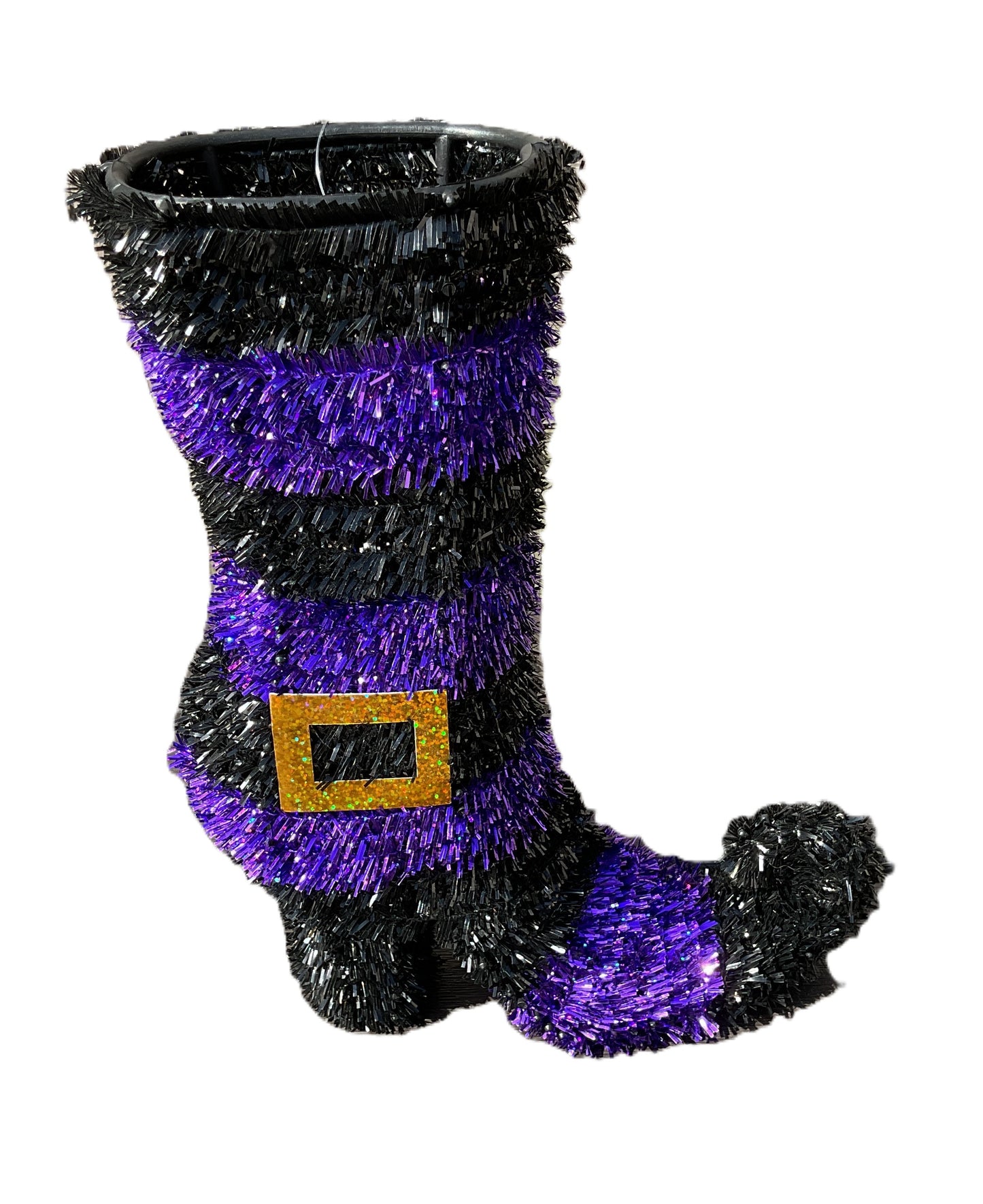 Darice Halloween Decor - Tinsel Witch Boot