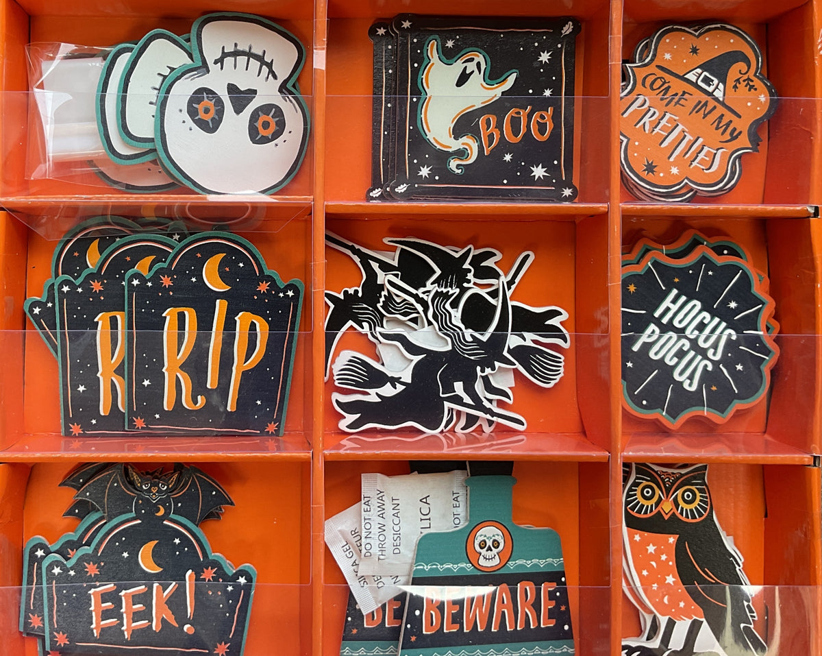 Darice Halloween Decor - Wood Icon Die Cuts Bulk 60pc Set