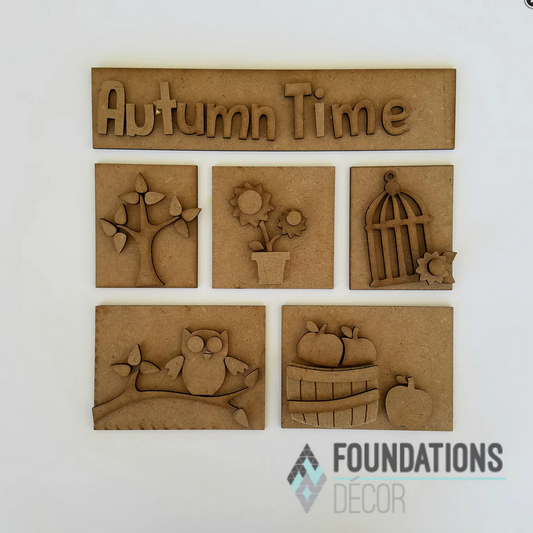 FD Fall Craft Supply - DIY Autumn Sept Base Kit for Shadow Box