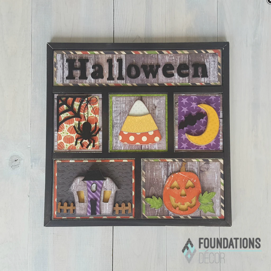 FD Halloween Craft Supply - DIY October Base Kit for Shadow Box