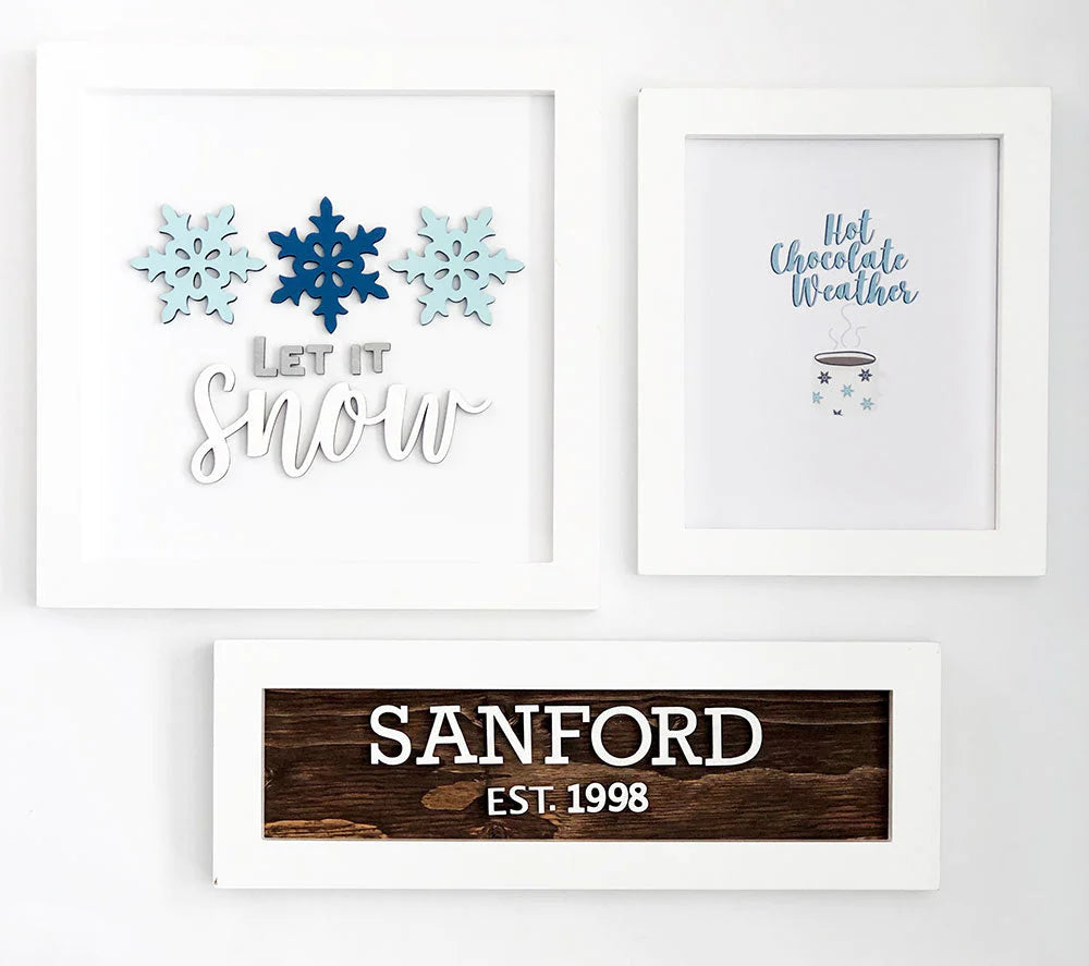 FD Craft Supply - DIY Let It Snow Base Kit for Click Frame
